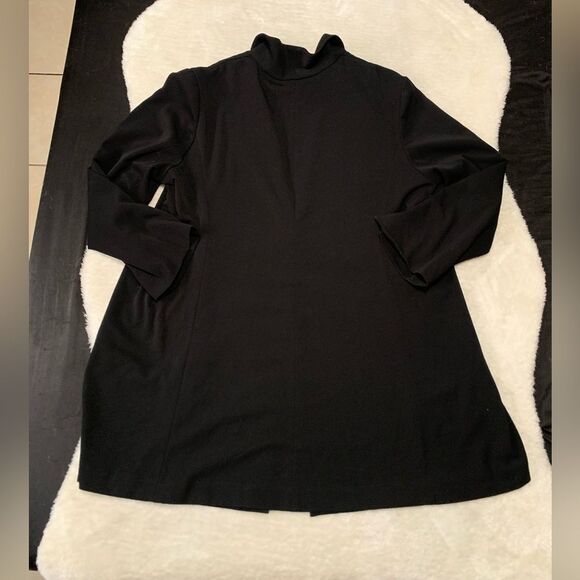 MM Lafleur Womens Black Jardigan Blazer 1 Button plus‎ Size +3 Jacket - Picture 3 of 8